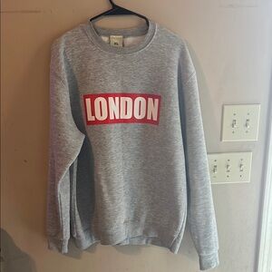 DESIGNER VINTAGE SINGLE STITCH LONDON CREWNECK SIZE XL